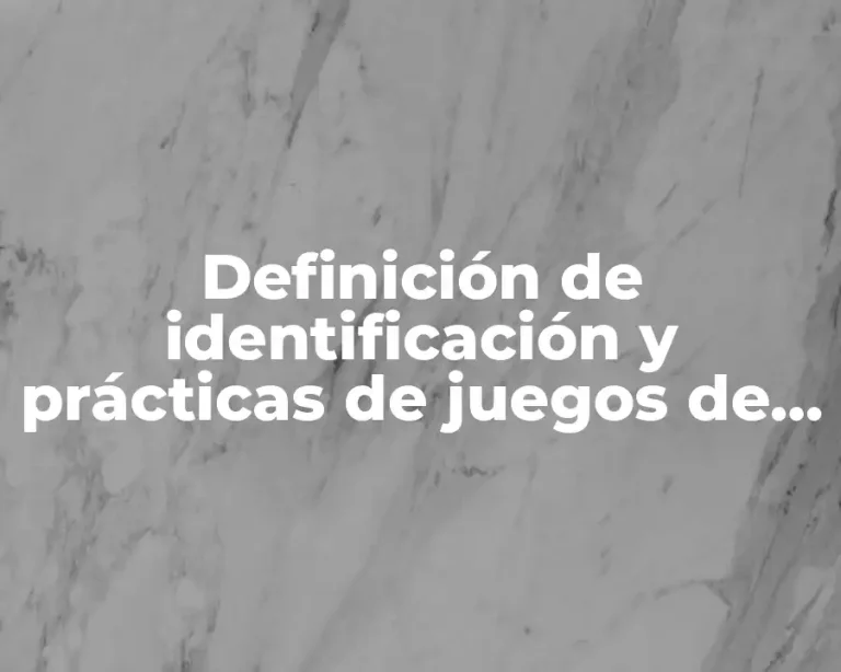Definición de identificación y prácticas de juegos de azar