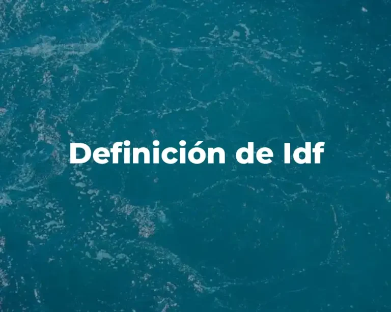 Definición de Idf