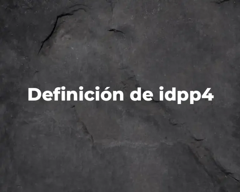 Definición de idpp4