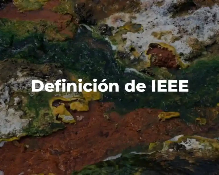 Definición de IEEE