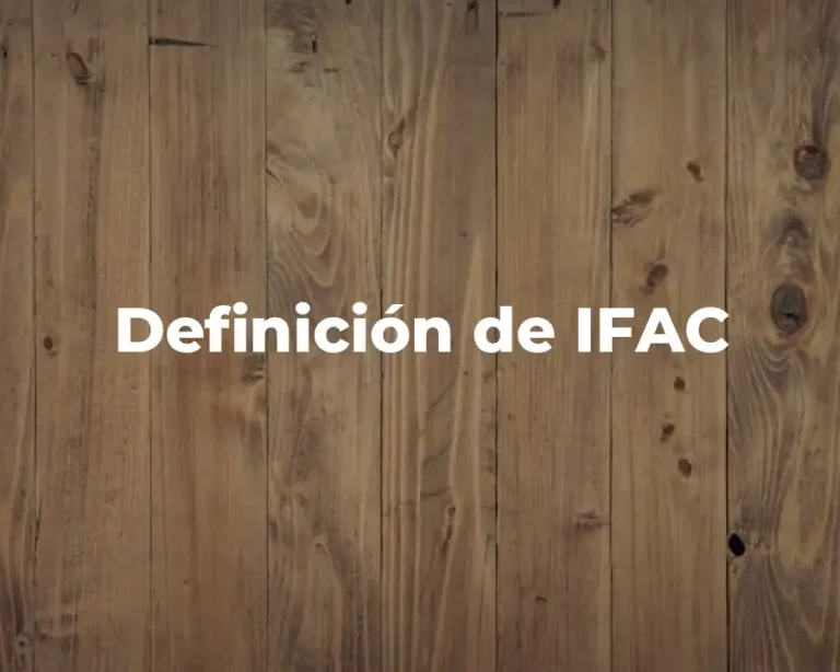Definición de IFAC