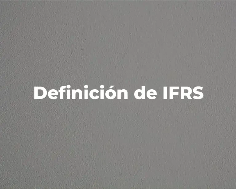 Definición de IFRS