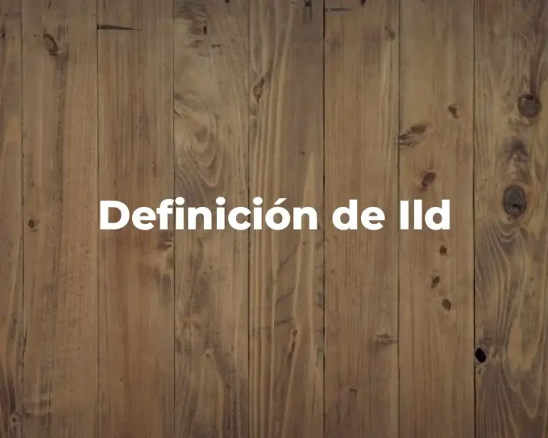 Definición de Ild