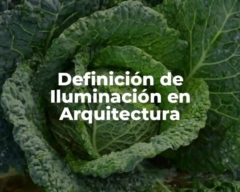 Definición de Iluminación en Arquitectura