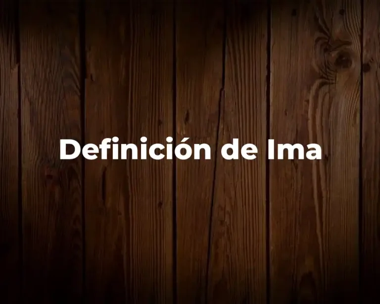 Definición de Ima