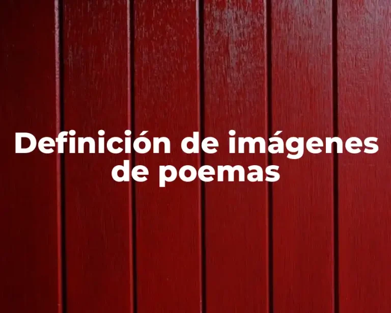 Definición de imágenes de poemas