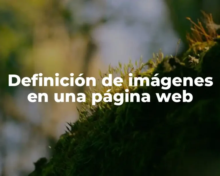 Definición de imágenes en una página web