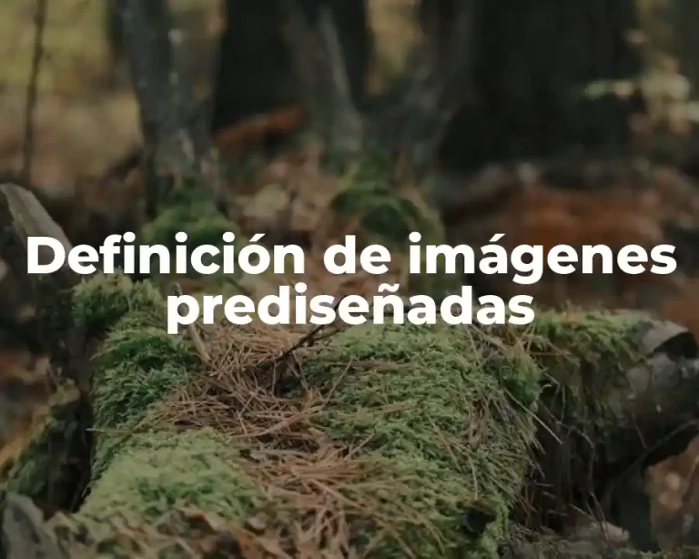 Definición de imágenes prediseñadas
