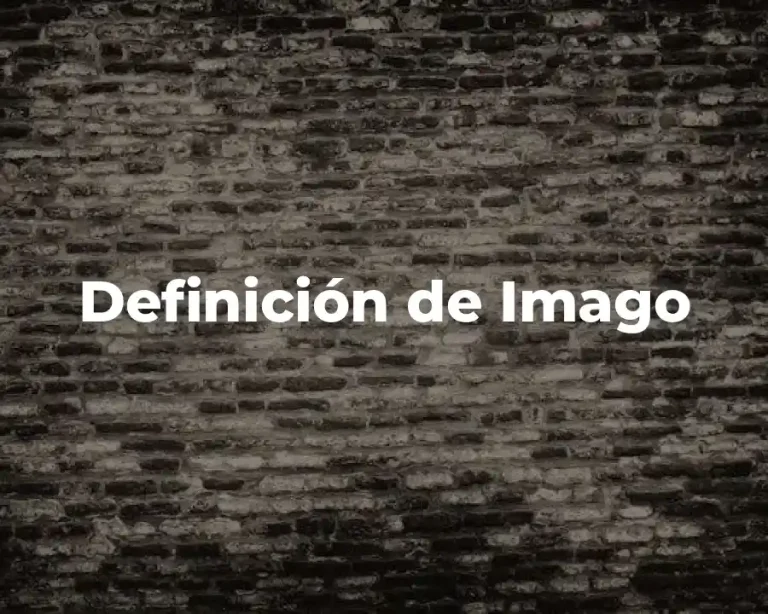 Definición de Imago