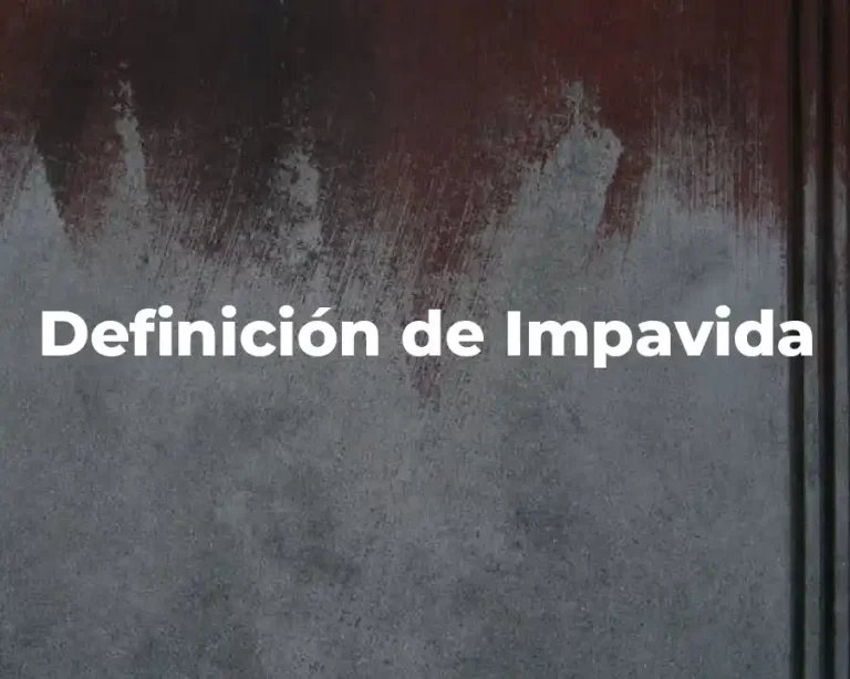 Definición de Impavida