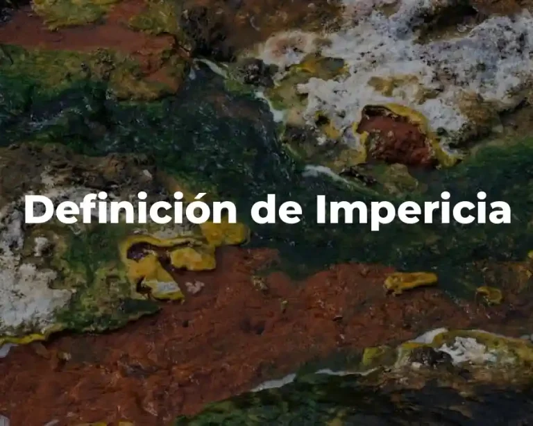 Definición de Impericia