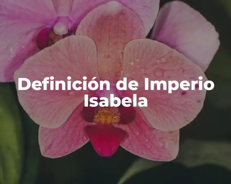 Definición de Imperio Isabela