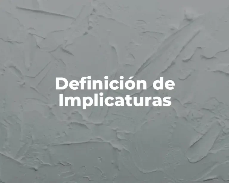 Definición de Implicaturas