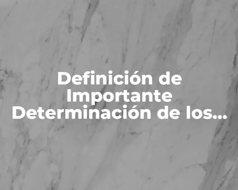 Definición de Importante Determinación de los Circuitos Eléctricos