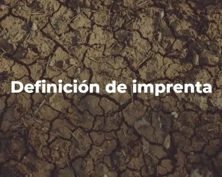 Definición de imprenta