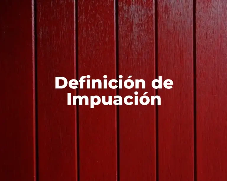 Definición de Impuación