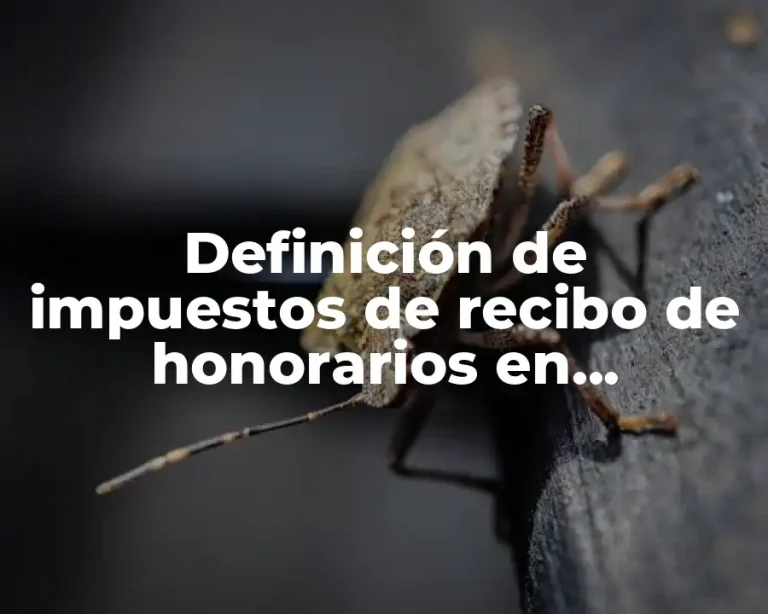 Definición de impuestos de recibo de honorarios en contabilidad