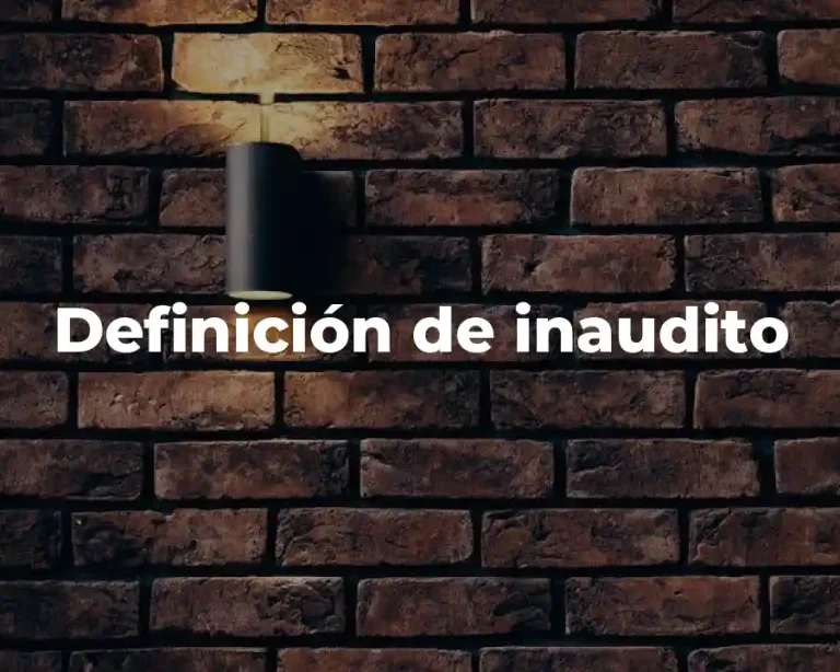 Definición de inaudito