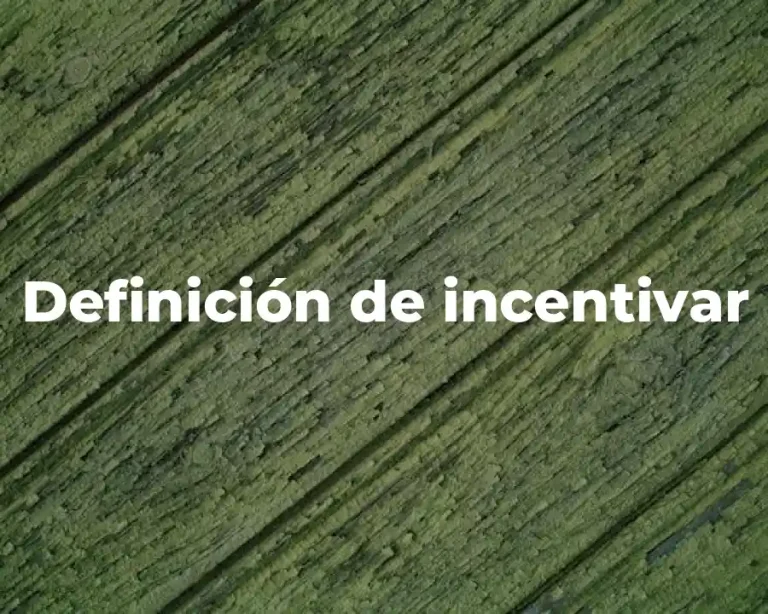 Definición de incentivar
