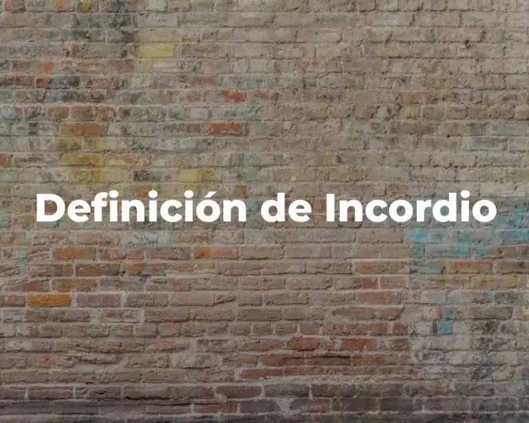 Definición de Incordio
