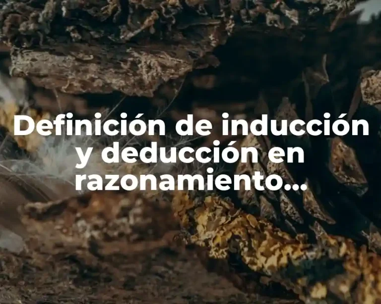 Definición de inducción y deducción en razonamiento matemático