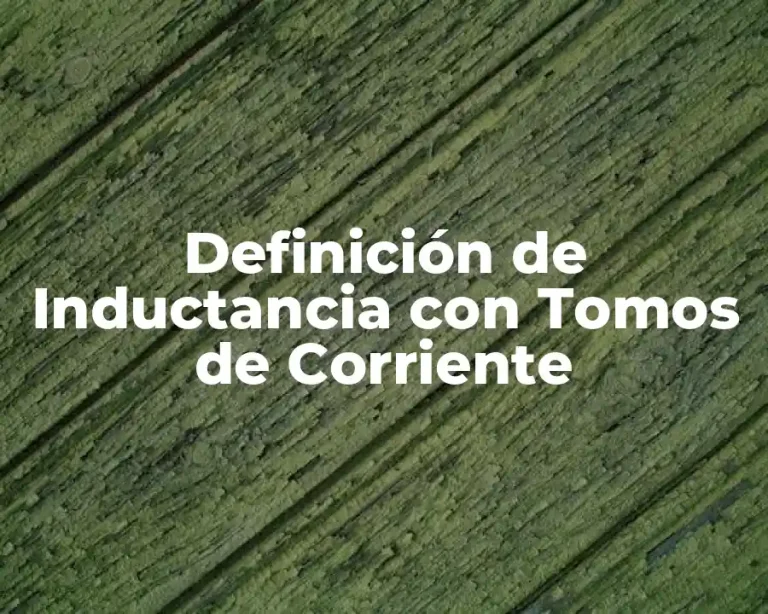 Definición de Inductancia con Tomos de Corriente
