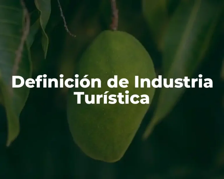 Definición de Industria Turística