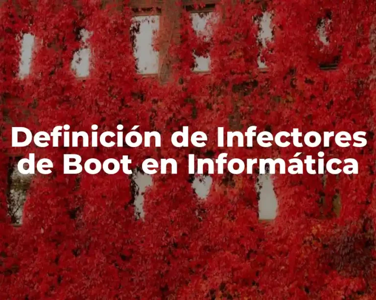Definición de Infectores de Boot en Informática