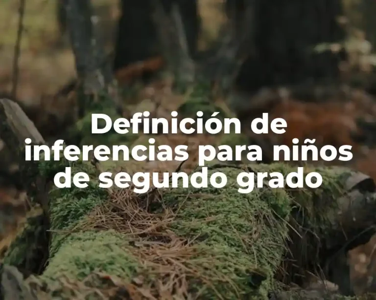 Definición de inferencias para niños de segundo grado
