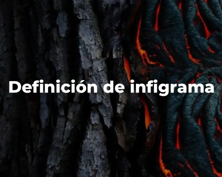 Definición de infigrama