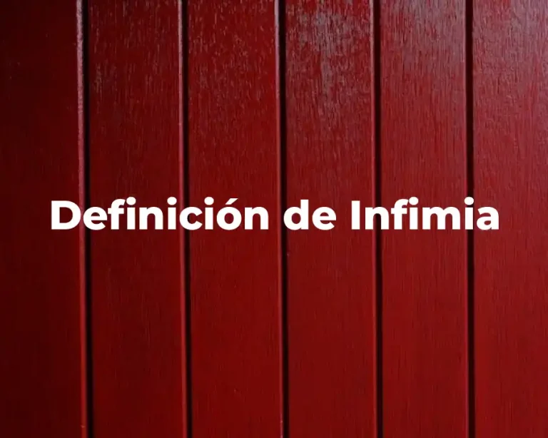 Definición de Infimia