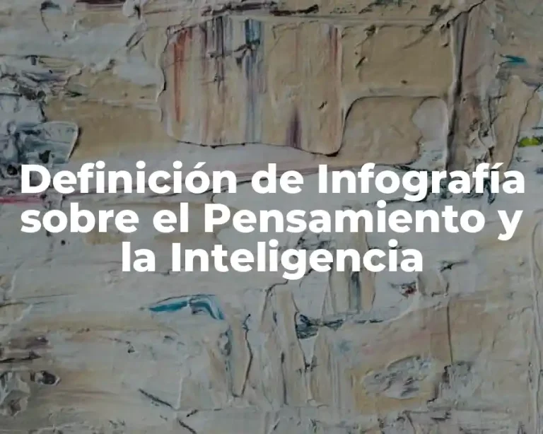 Definición de Infografía sobre el Pensamiento y la Inteligencia