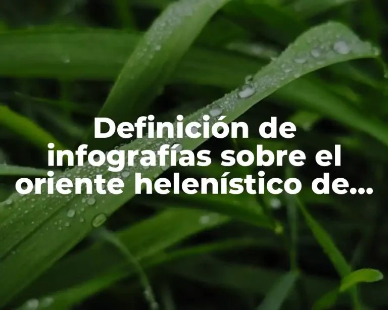 Definición de infografías sobre el oriente helenístico de Bowen