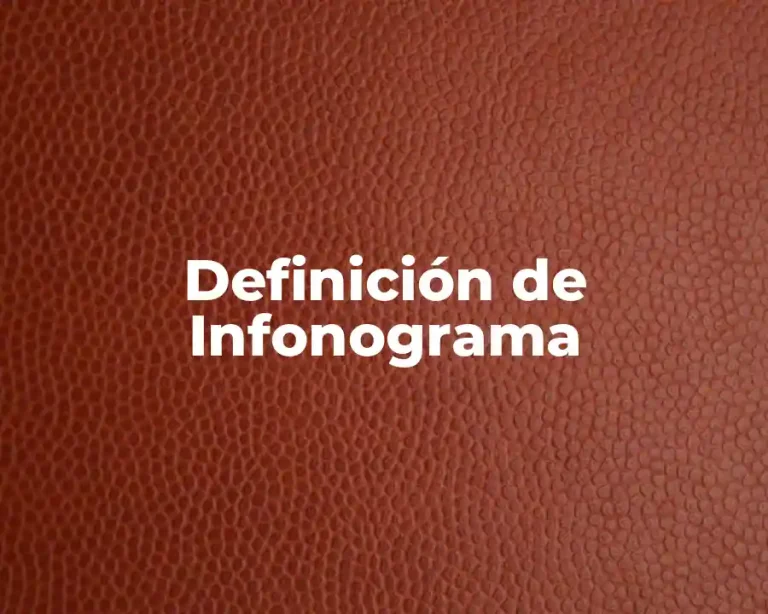 Definición de Infonograma