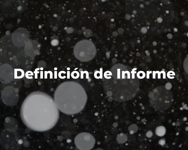 Definición de Informe