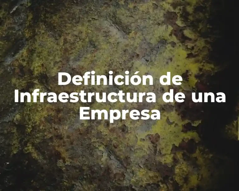 Definición de Infraestructura de una Empresa