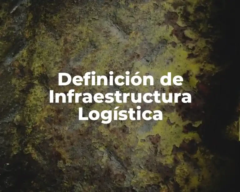 Definición de Infraestructura Logística