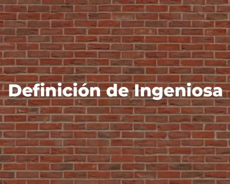Definición de Ingeniosa