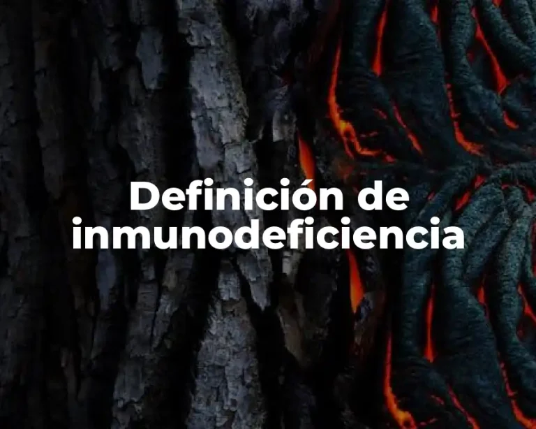 Definición de inmunodeficiencia