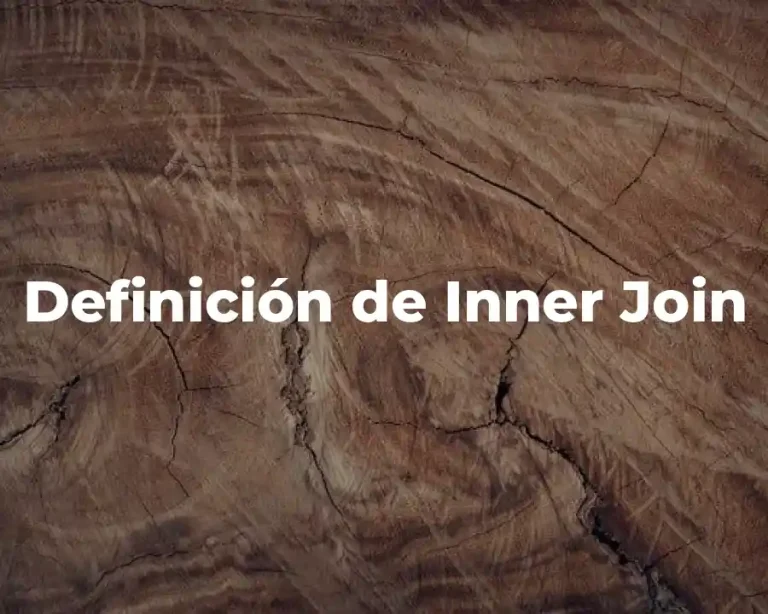 Definición de Inner Join