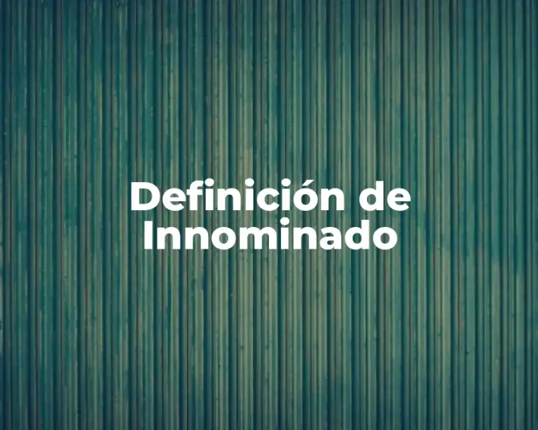 Definición de Innominado