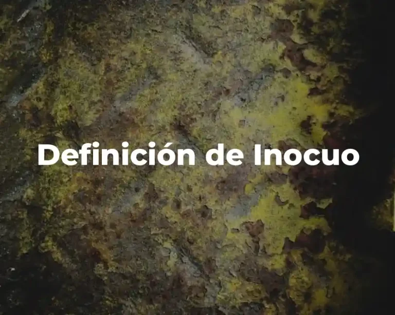 Definición de Inocuo
