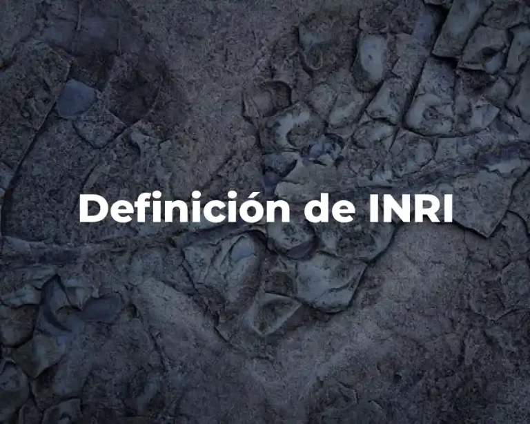 Definición de INRI