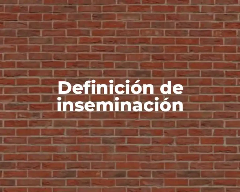 Definición de inseminación