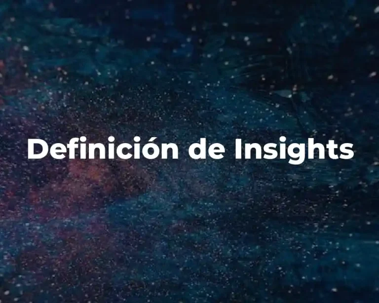 Definición de Insights
