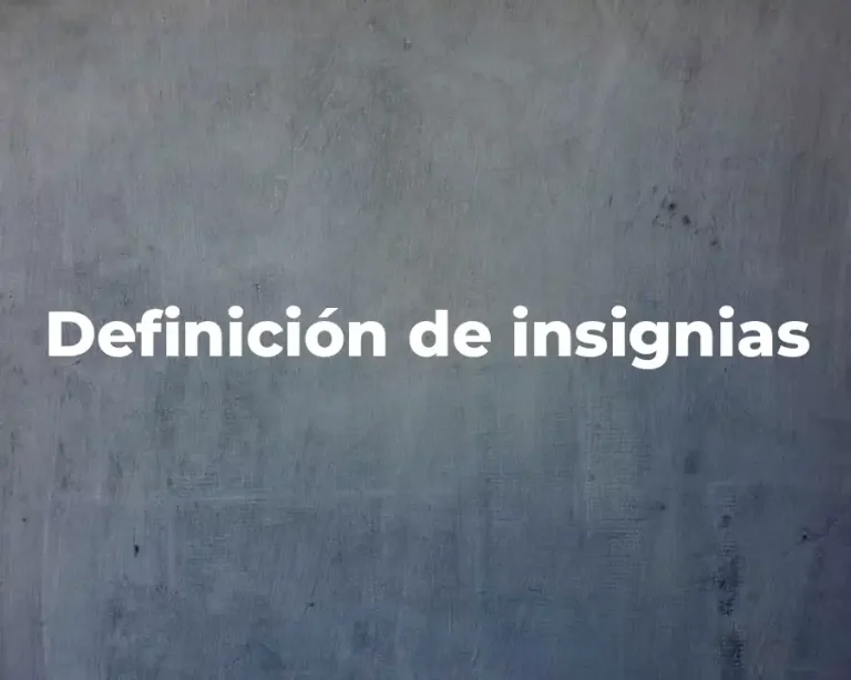 Definición de insignias