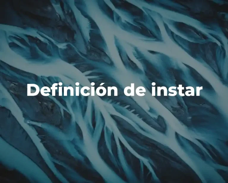 Definición de instar