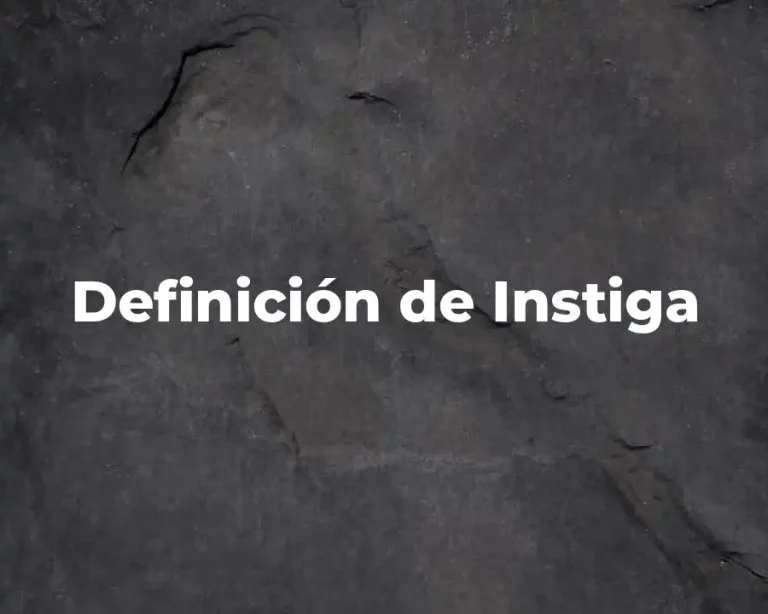 Definición de Instiga