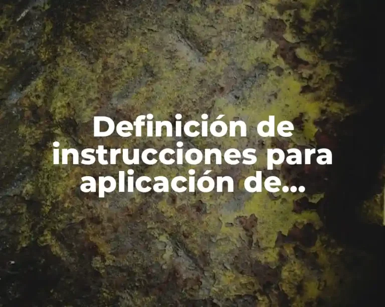 Definición de instrucciones para aplicación de cuestionario a una empresa