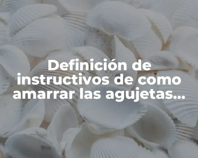 Definición de instructivos de como amarrar las agujetas niños